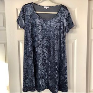 Velvet T-shirt Dress